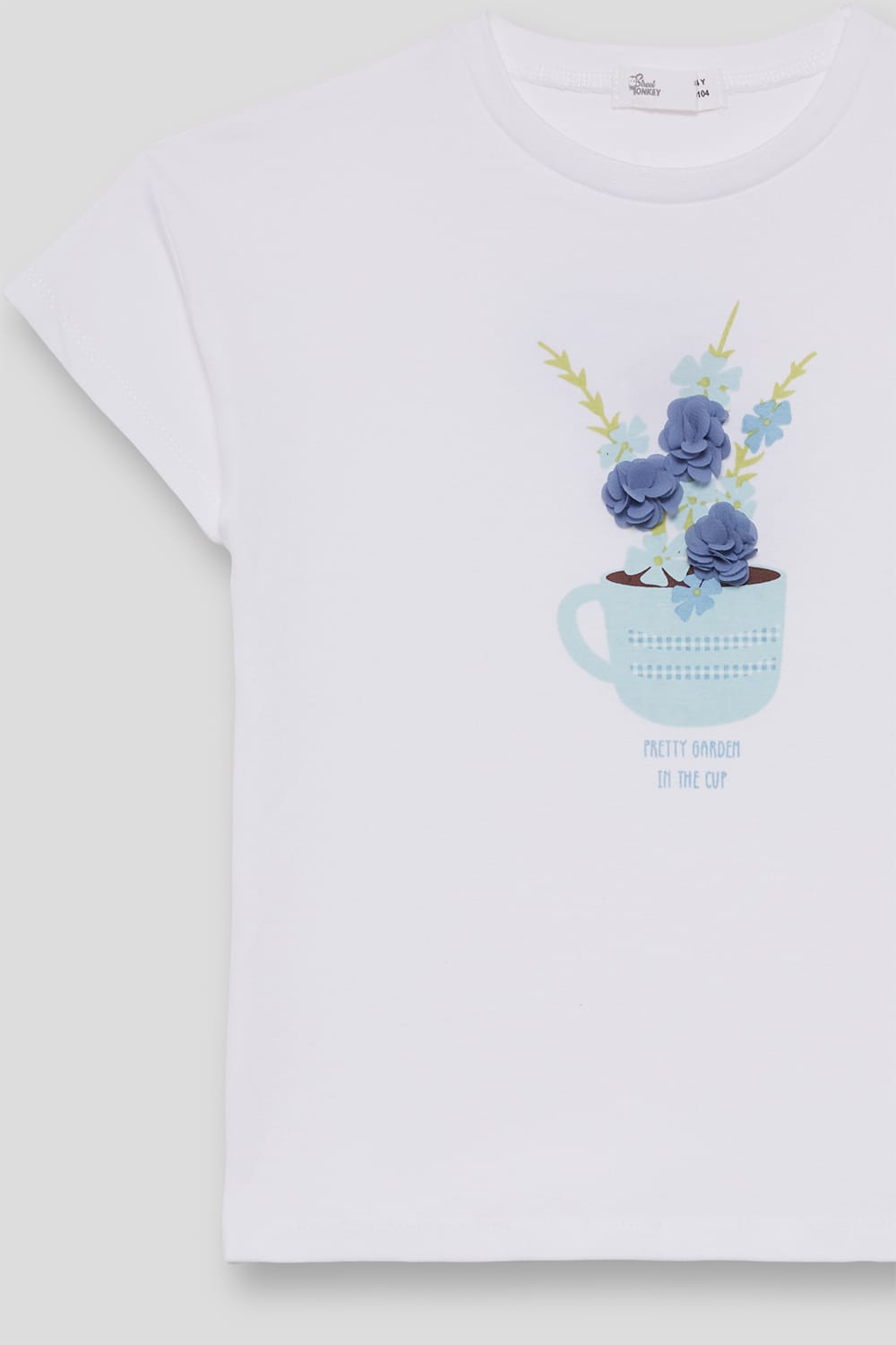Camiseta niña Flores Taza