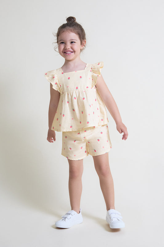 Conjunto niña Fresas