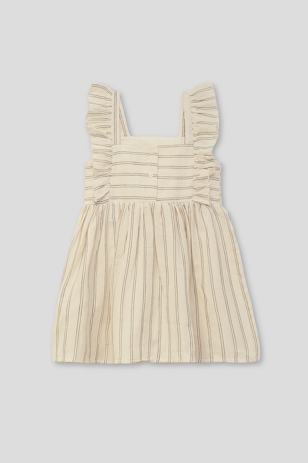 Vestdo niña beig con Volantes