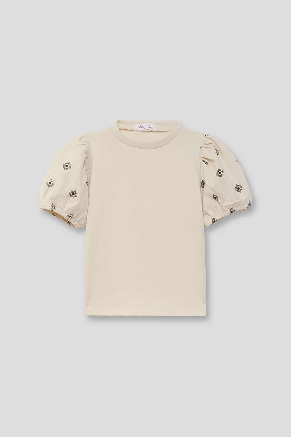 Camiseta niña mangas abullonadas florales