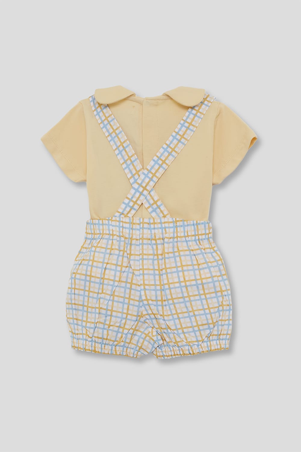 Peto bebé cuadros pastel