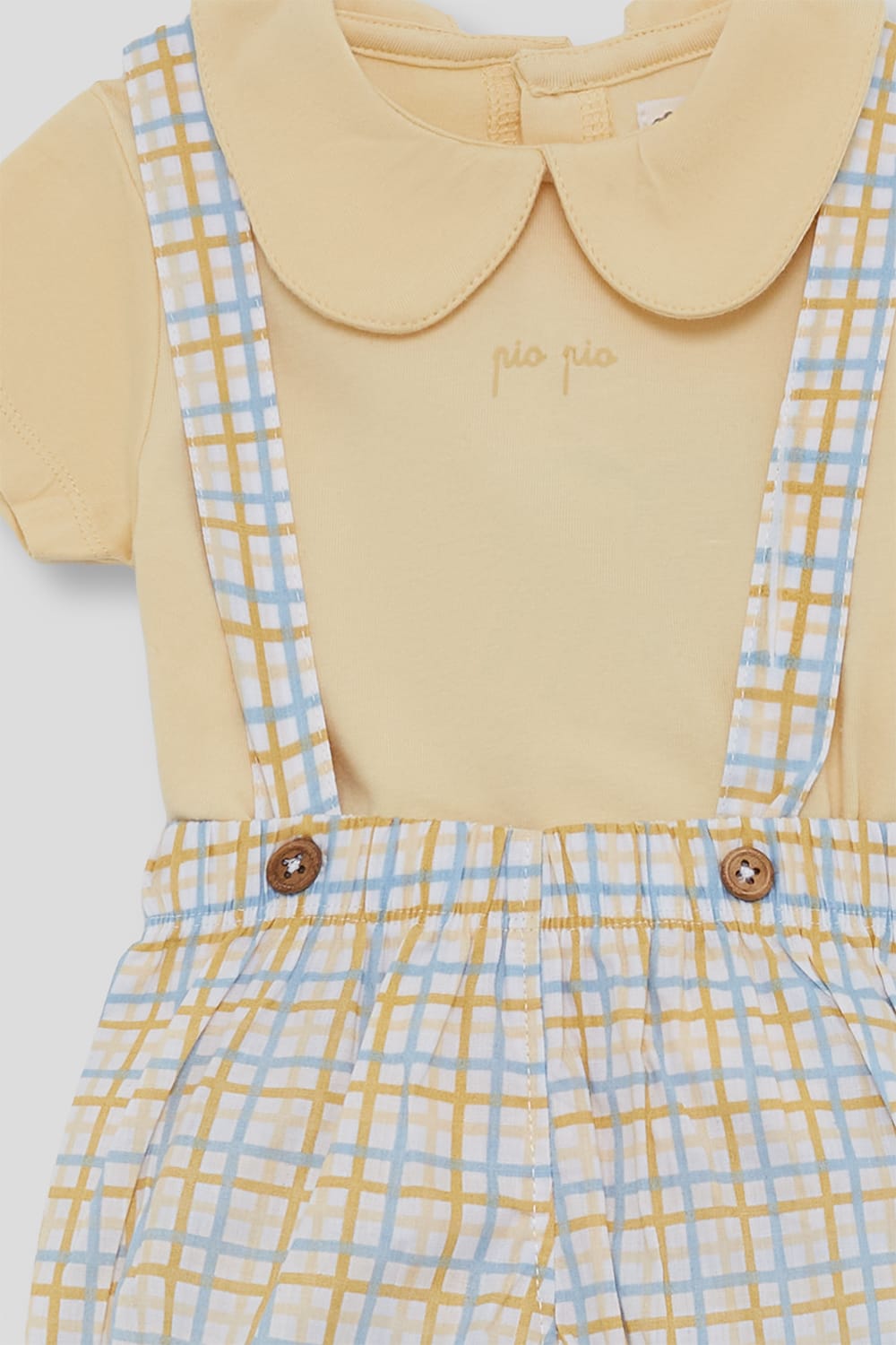 Peto bebé cuadros pastel