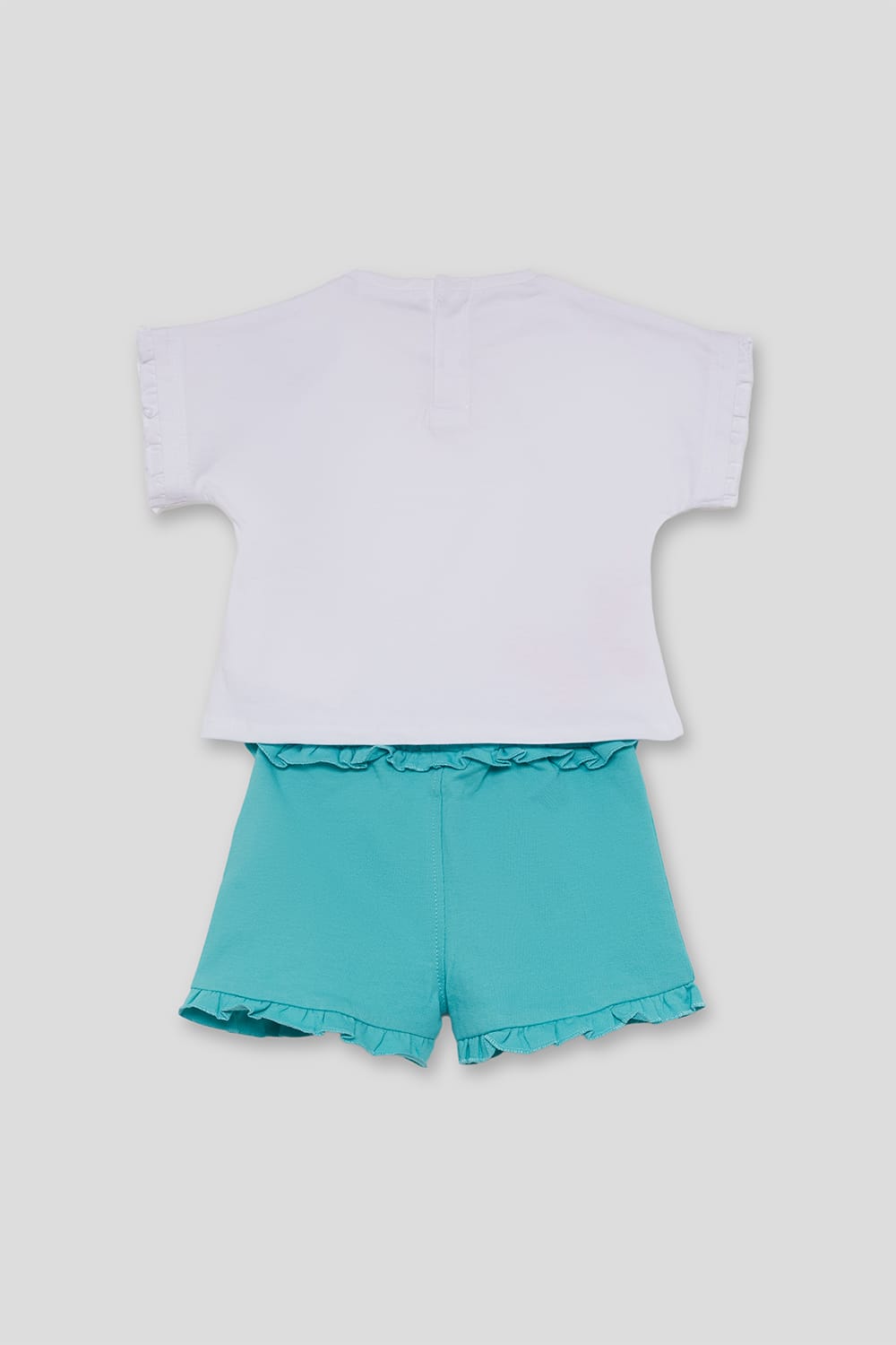 Conjunto niña mariposa turquesa