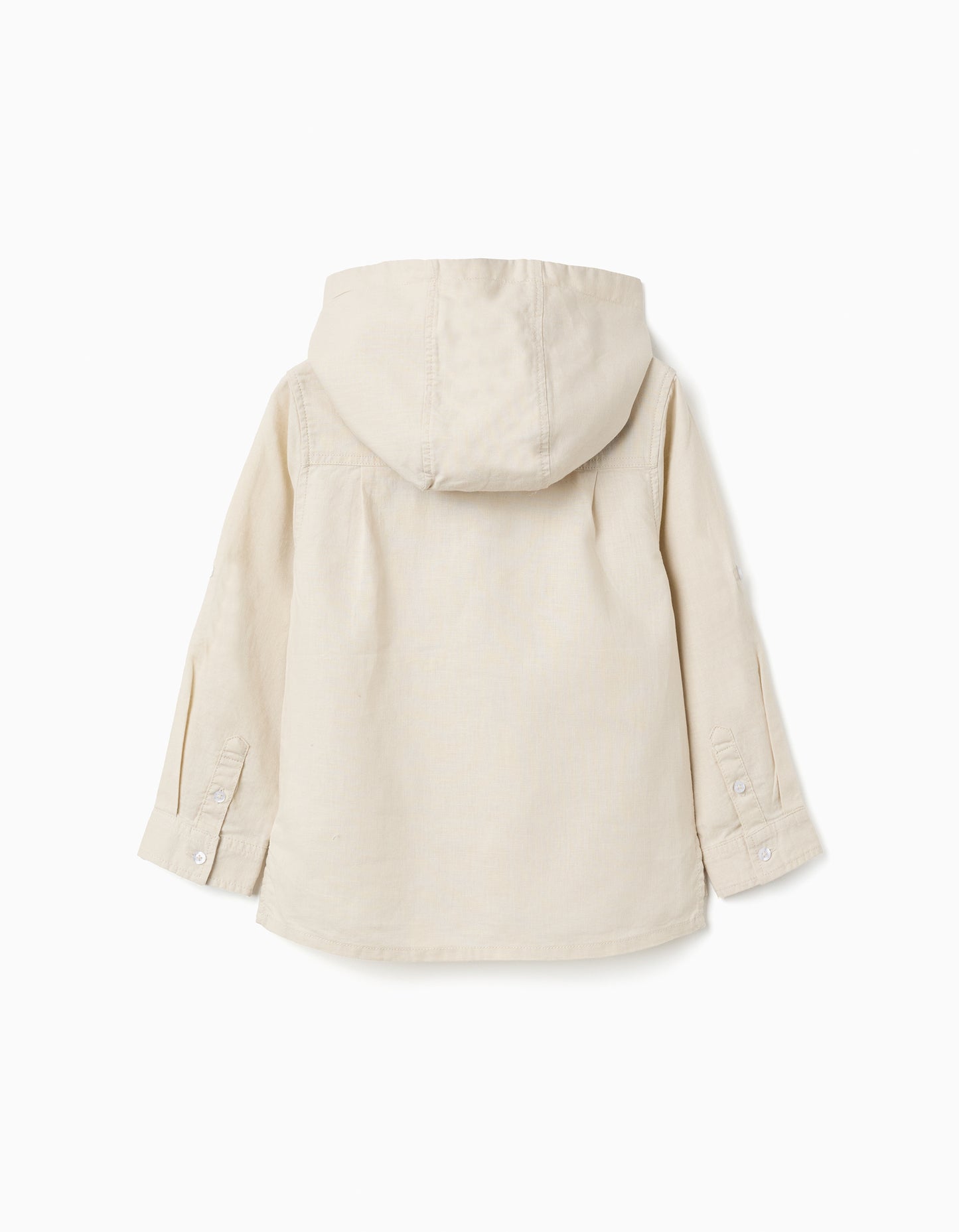 Camisa niño beige con capucha