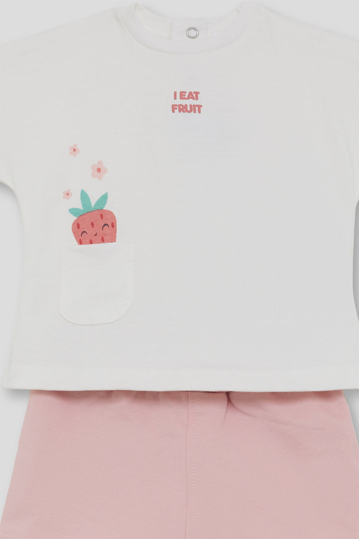 Conjunto niña I eat fruit